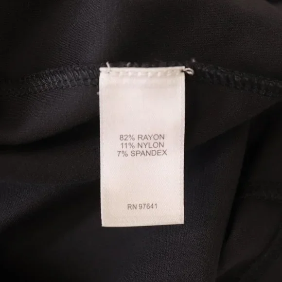 J. Jill Wearever Double-Face Jersey Dolman-Sleeve Dress Licorice Dark Grey XL - Picture 8 of 9